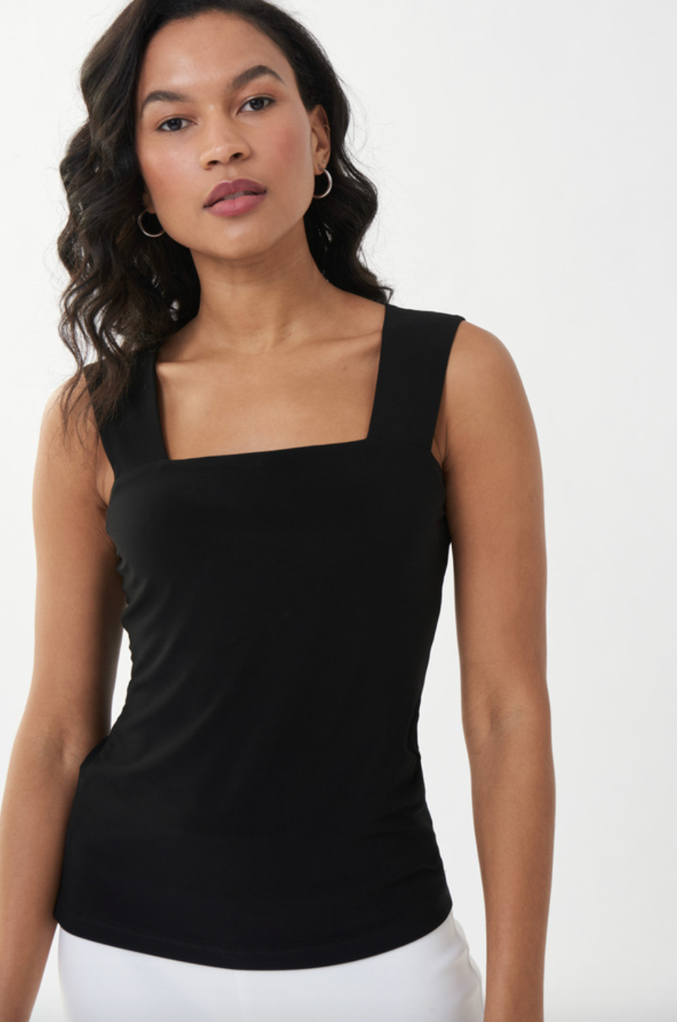 Joseph Ribkoff | Square Neck Tank- Black