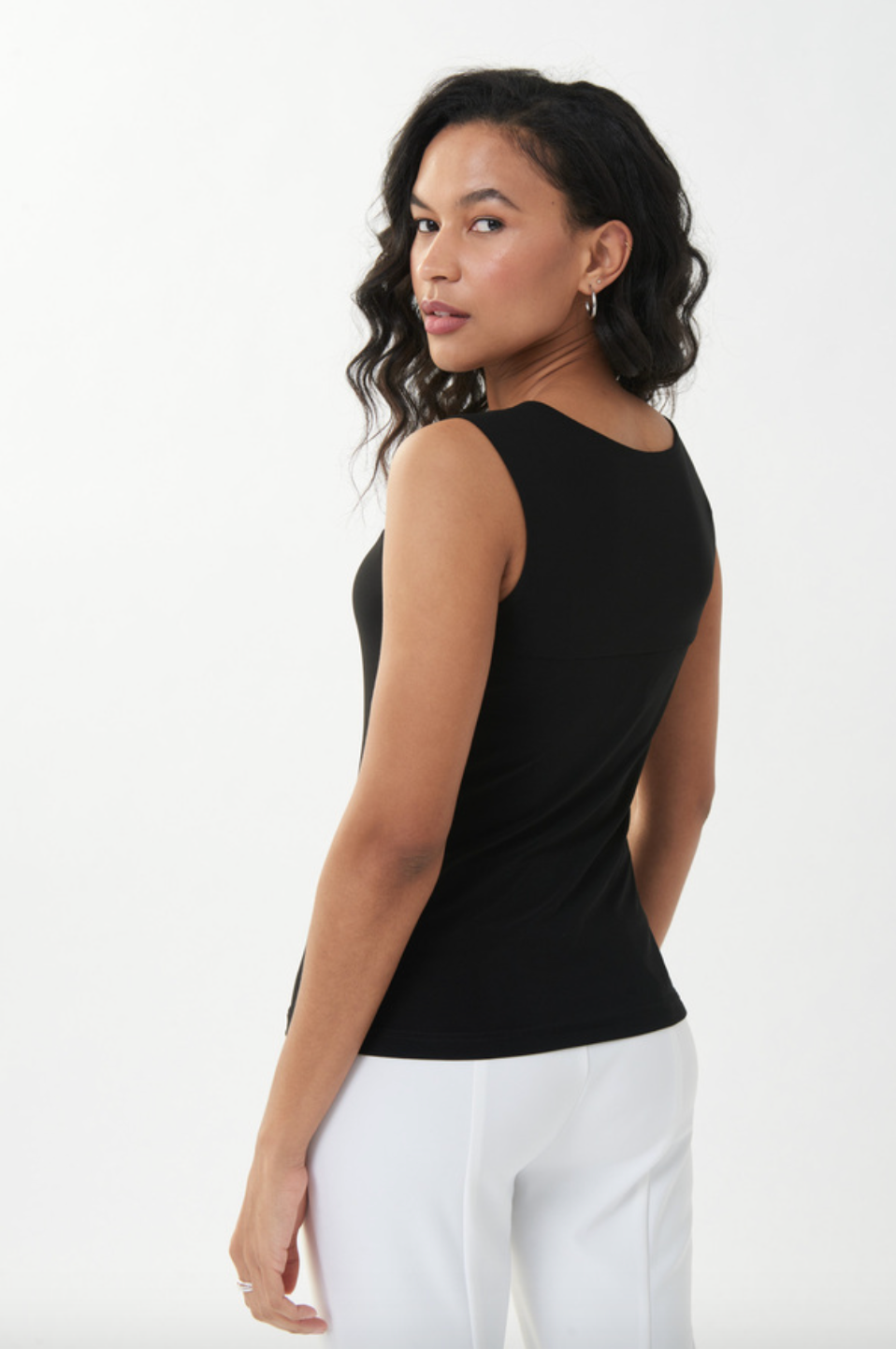 Joseph Ribkoff | Square Neck Tank- Black