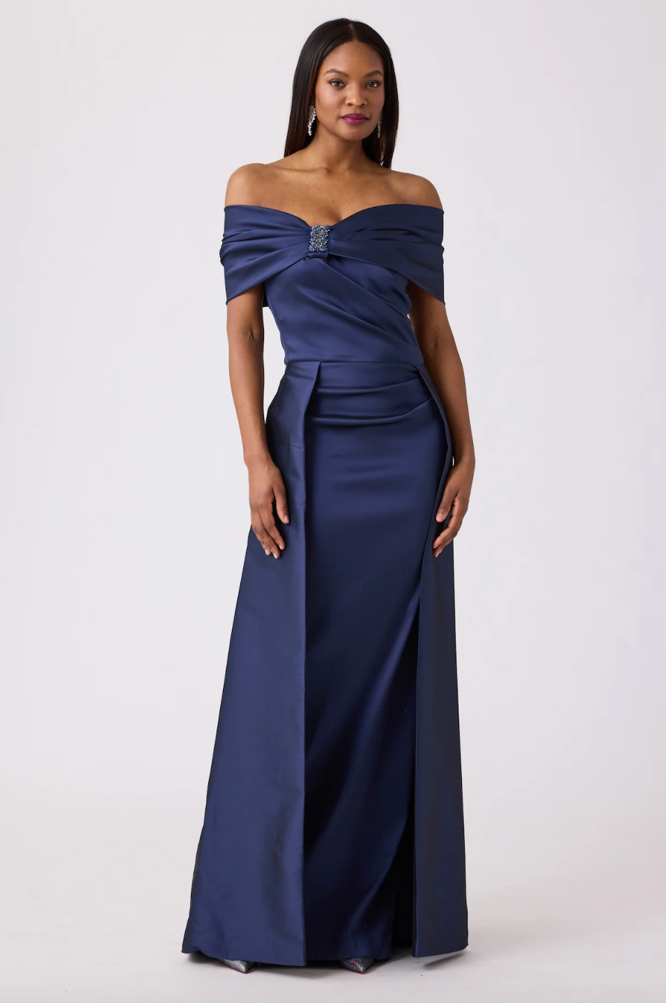 Teri Jon | Off-shoulder Gown – Evelyne Talman