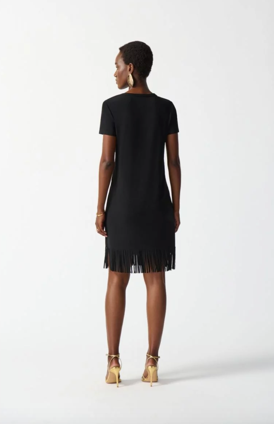 Joseph Ribkoff | Vnk Dress W/fringe Bottom