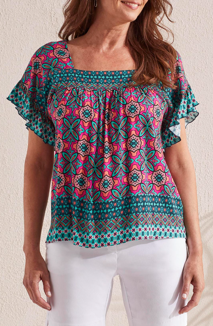 Tribal | Ruffle Blouse