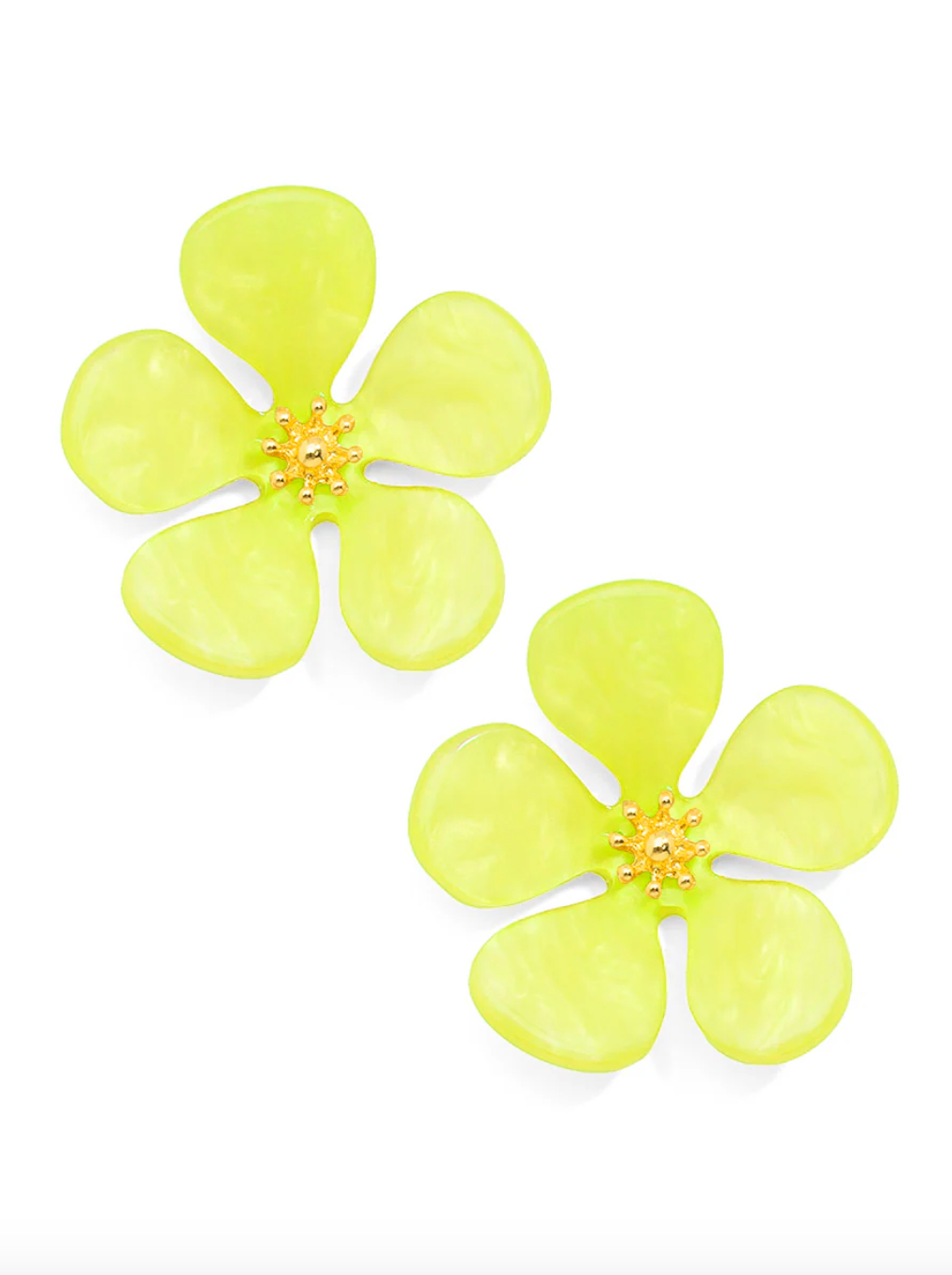 Zenzii | Flower Stud- Lime | Zenzii | Cloister Collection Designer Fashion