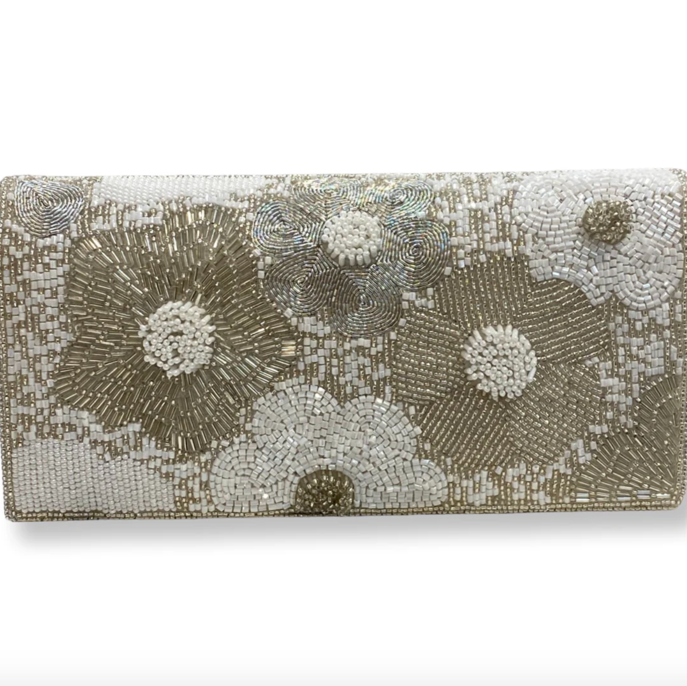 David Jeffery | Envelope Clutch- Ivory