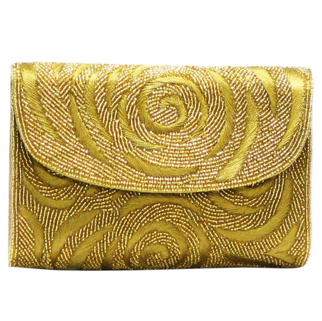 David Jeffery | Envelope Clutch- Gold