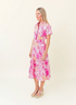 Sheridan French | Gwenyth Dress in Pink Zebra | Sheridan French | Cloister Collection Designer Fashion