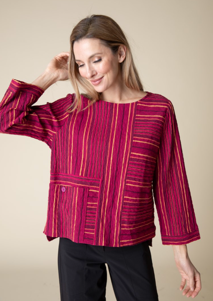 Habitat | Change Your Stripes Pocket Pullover Top