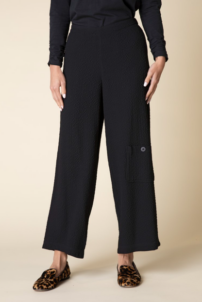 Habitat | Crinkle Crepe Solid Flat Front Ankle Pant