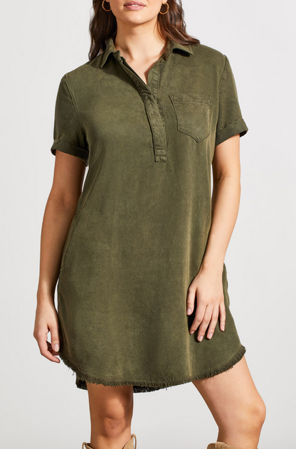 Tribal | Pop Over Shirt Dress W/ Pocket