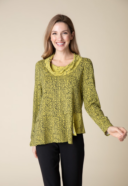 Habitat | Core Travel Mix Mixed Cowl Top