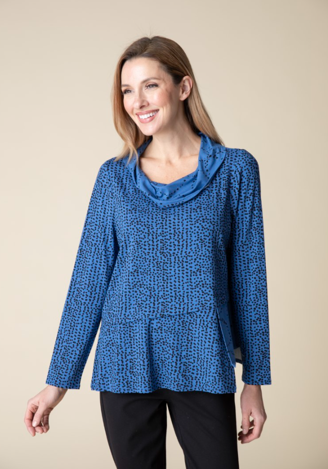 Habitat | Core Travel Mix Mixed Cowl Top