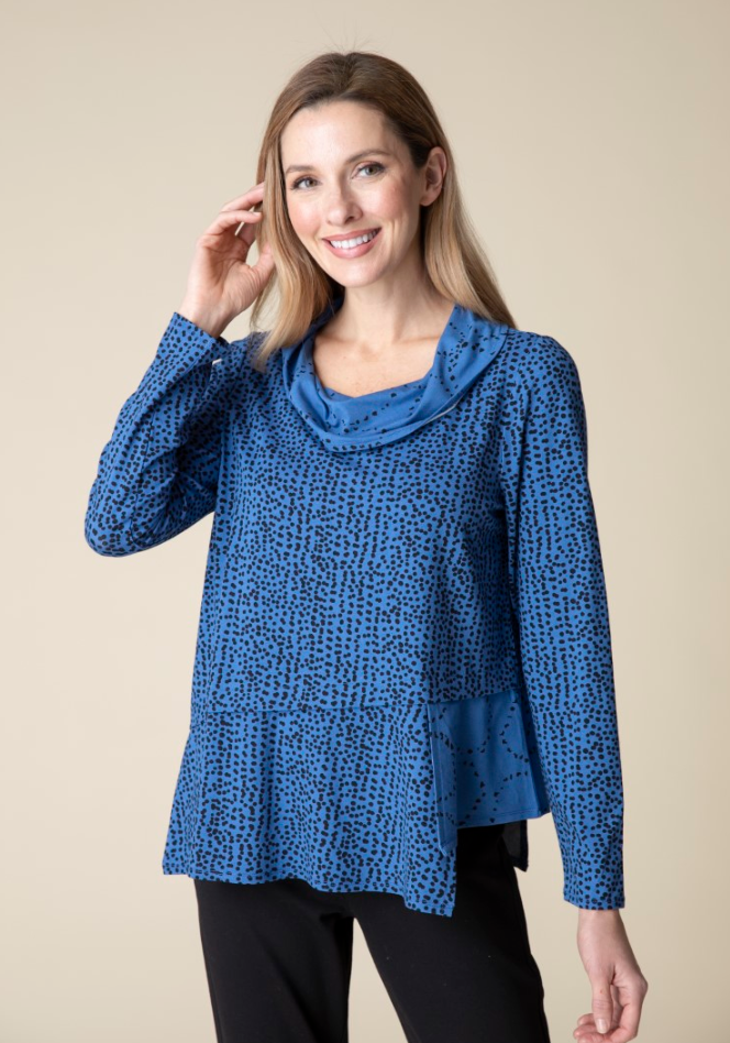 Habitat | Core Travel Mix Mixed Cowl Top