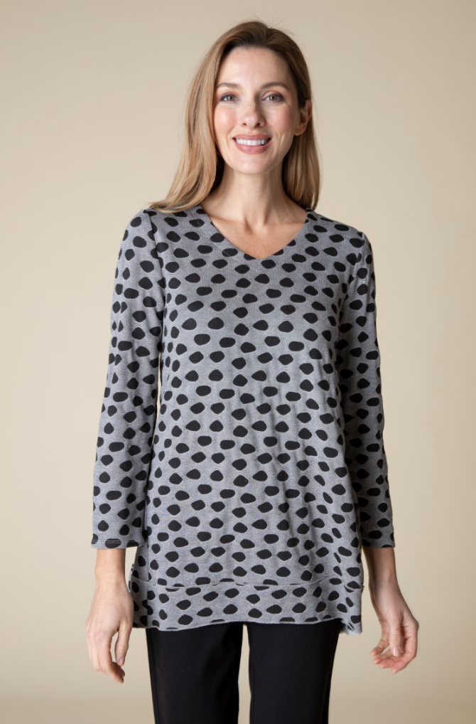 Habitat | Textured Dot Pleat Back Top