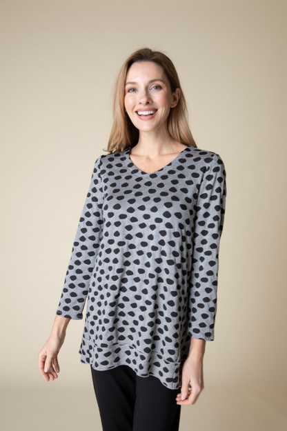 Habitat | Textured Dot Pleat Back Top