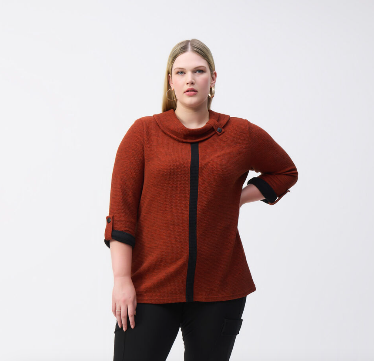 Joseph Ribkoff | Sweater W/tab on Collar