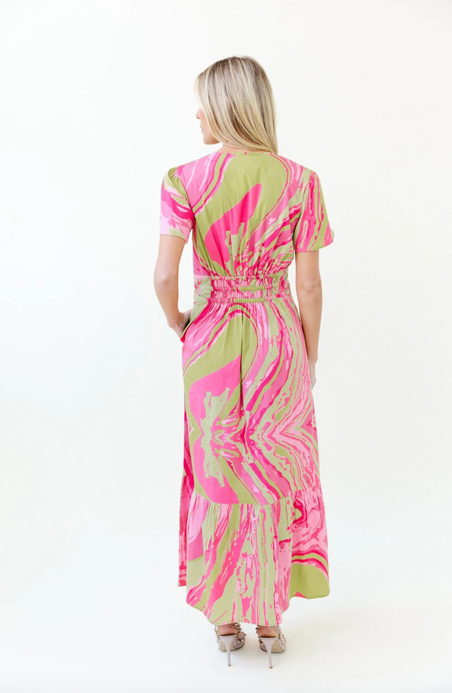 Sheridan French | Eloise Dress - Strawberry Agate