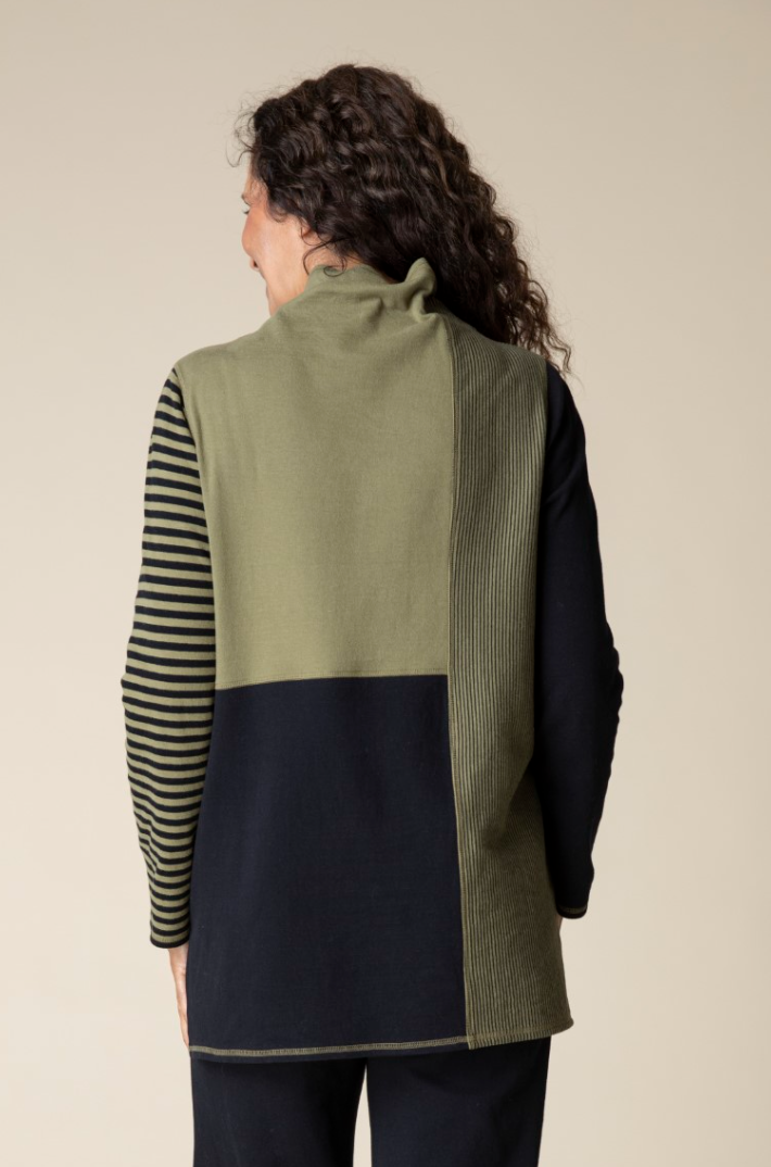 Habitat |  Dbl Face Mix Stripe Colorblock Tunic