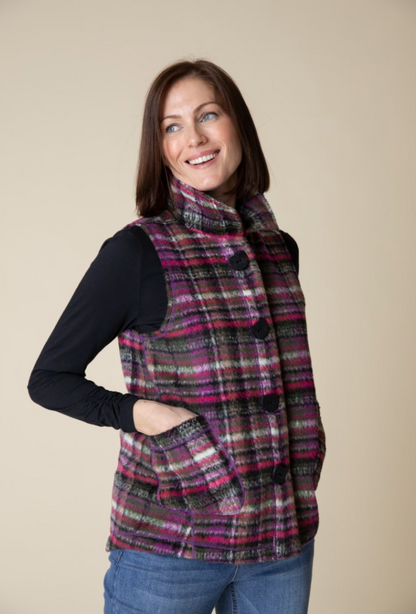 Habitat | Totally Tartan Angled Pocket Vest