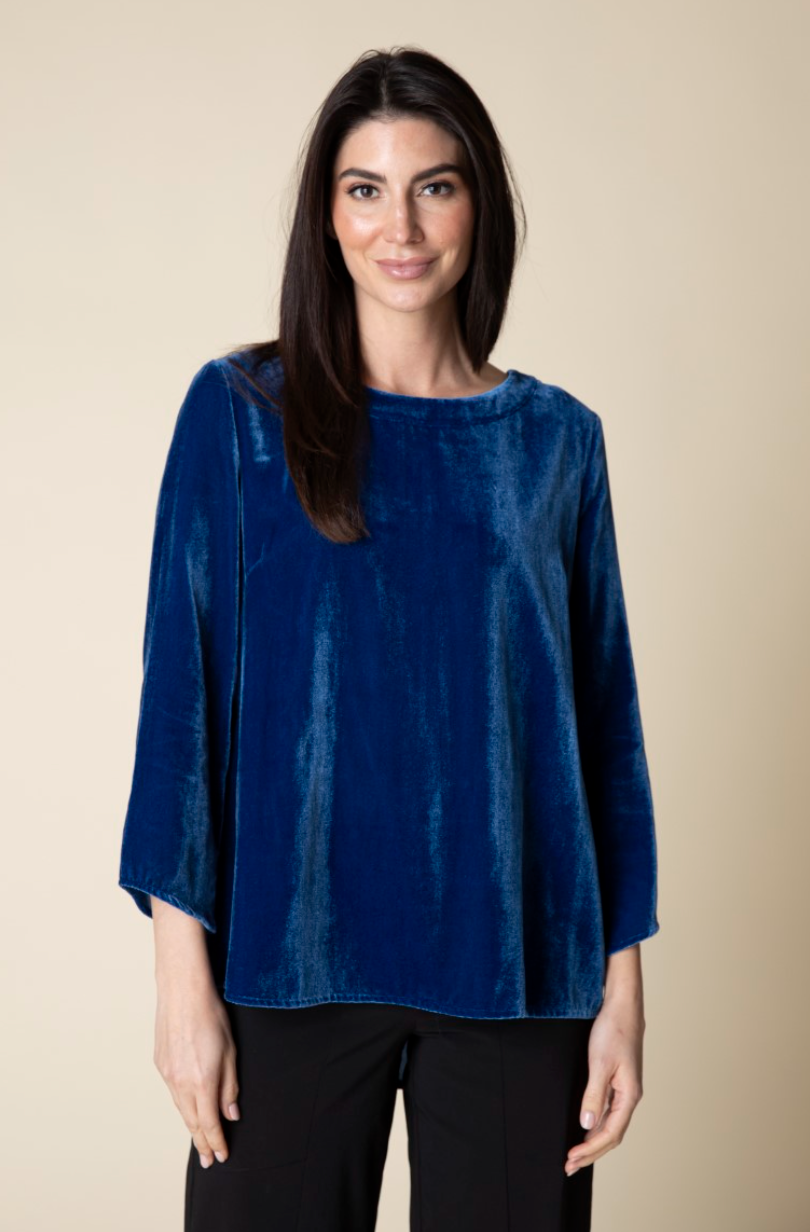 Habitat | Velvet Button Back Pullover