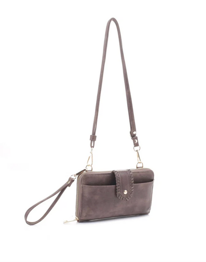 Evelyne Talman | Abby Smartphone Crossbody - Coffee