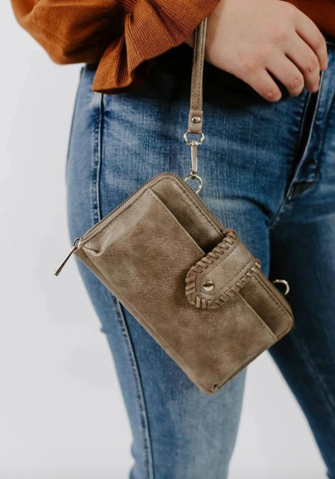 Evelyne Talman | Abby Smartphone Crossbody - Coffee