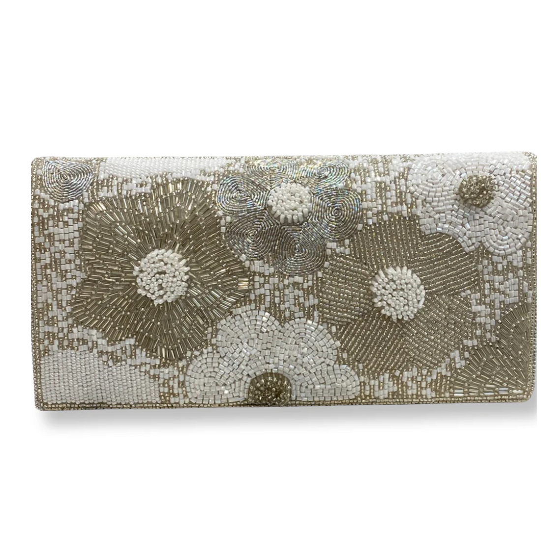 David Jeffery | Envelope Clutch- Ivory