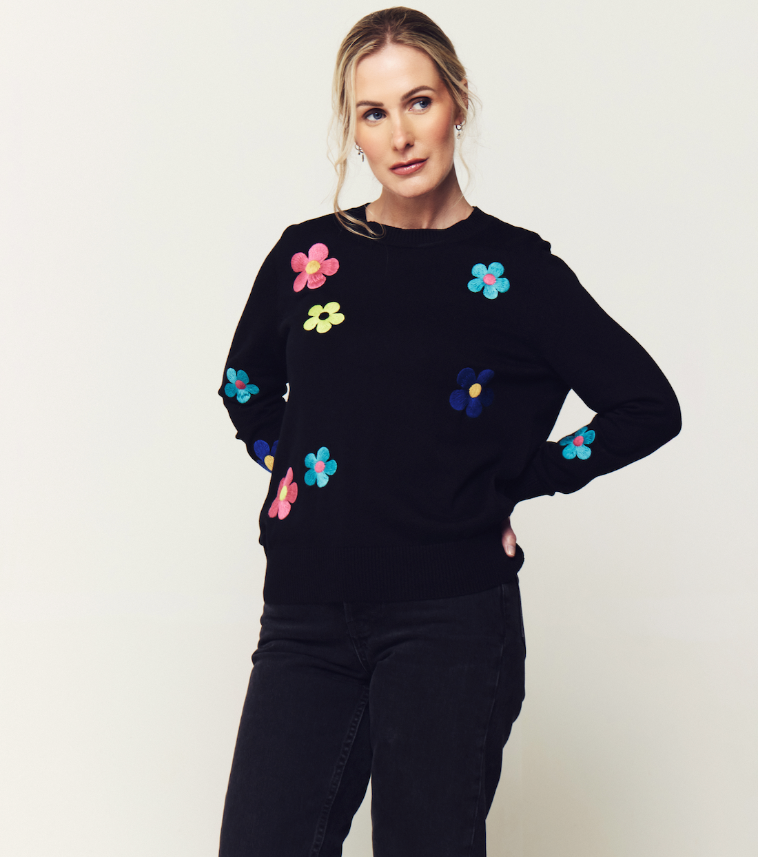 Edinbourgh Knit | Flower Sweater