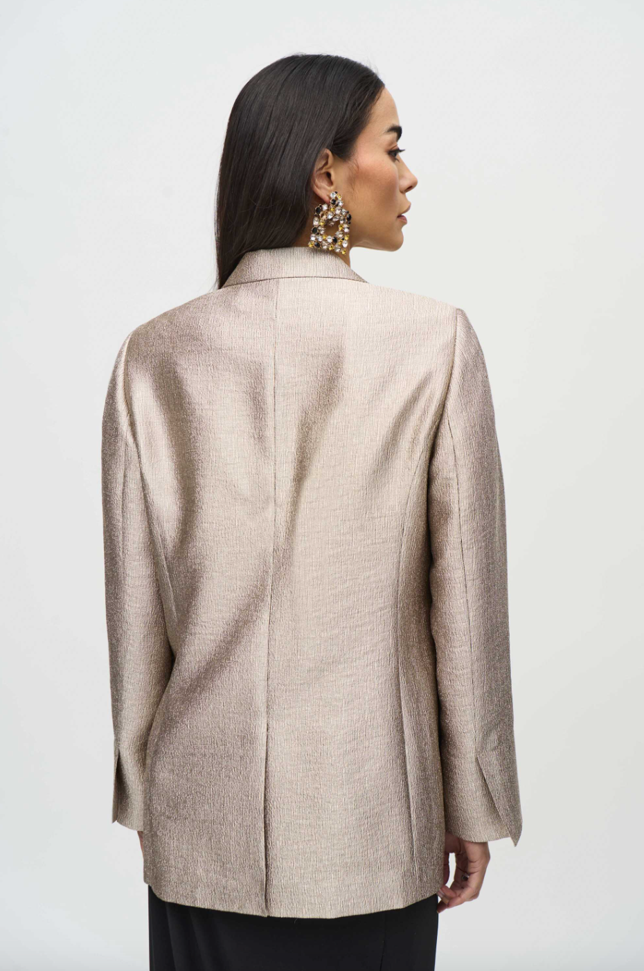 Joseph Ribkoff | Woven Metallic Blazer