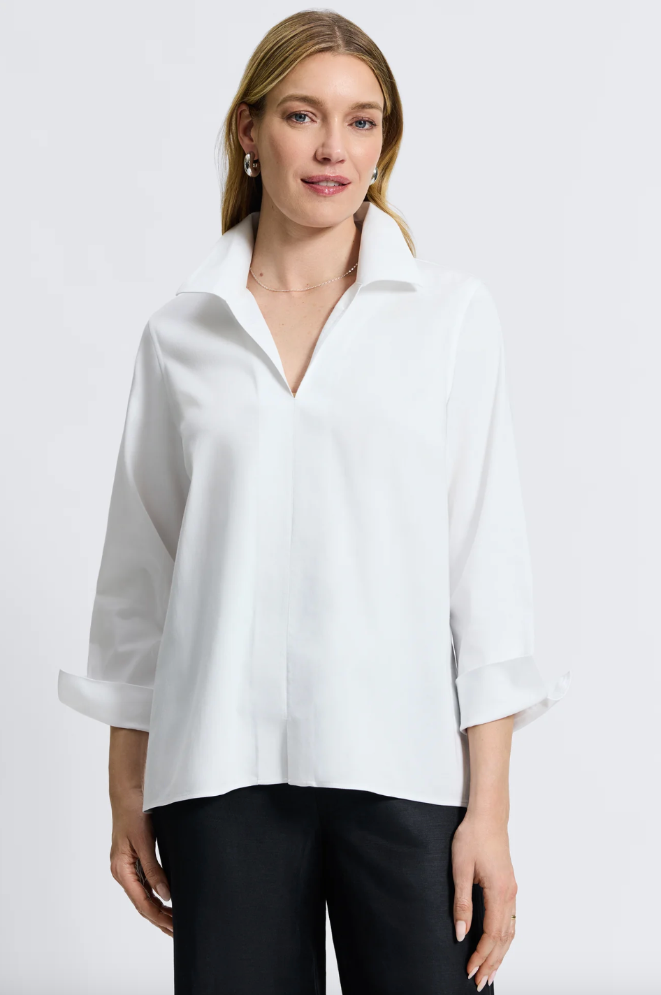 Foxcroft | Agnes Long Sleeve Top