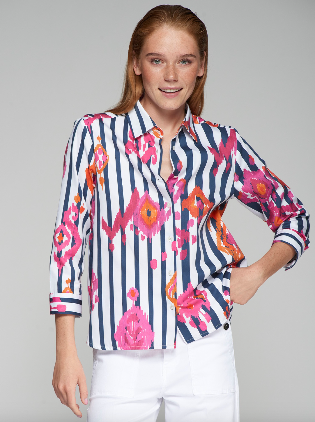 Vilagallo | Ikat Stripe Top