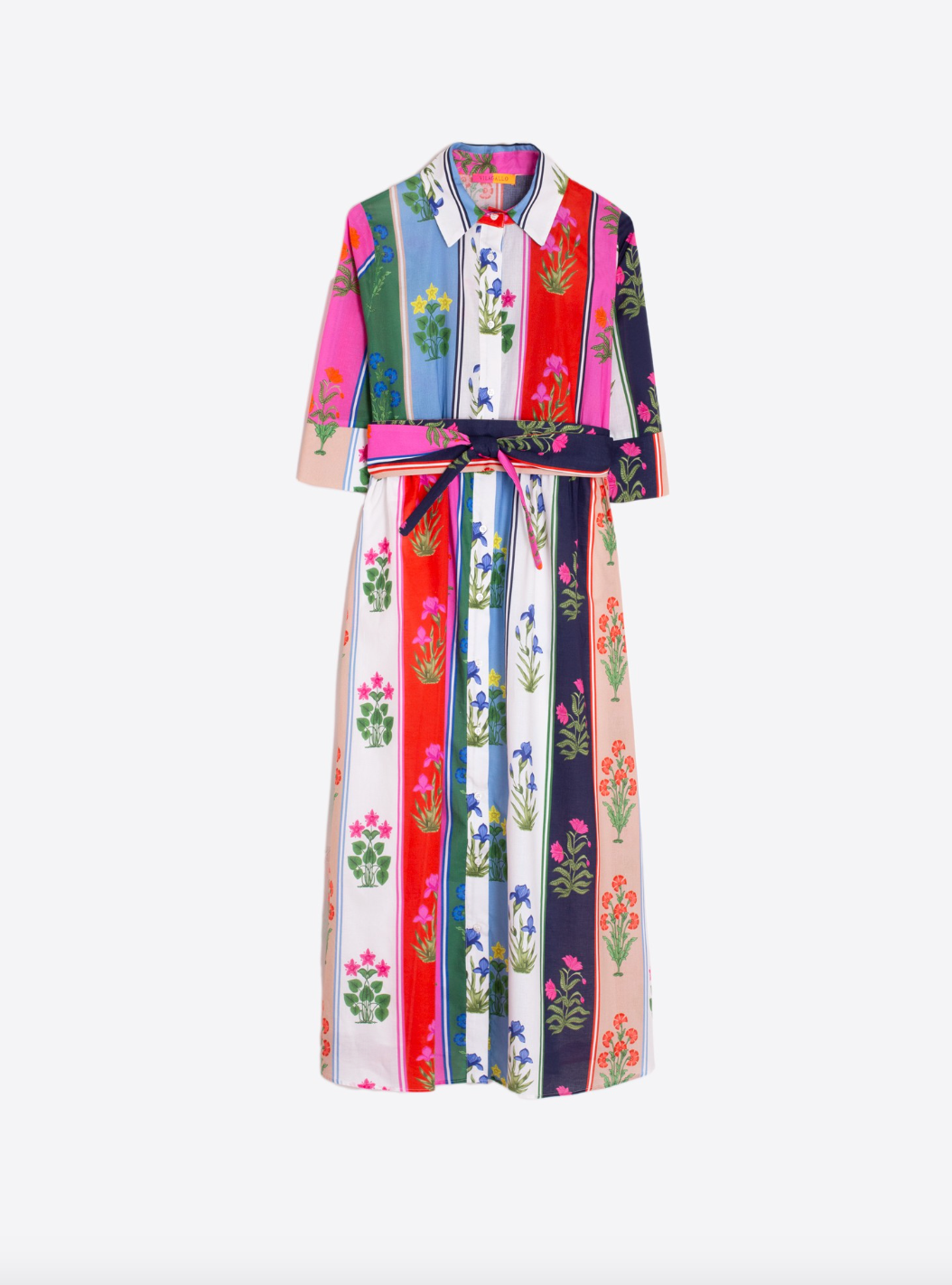 Vilagallo | Stripe and Flower Dress