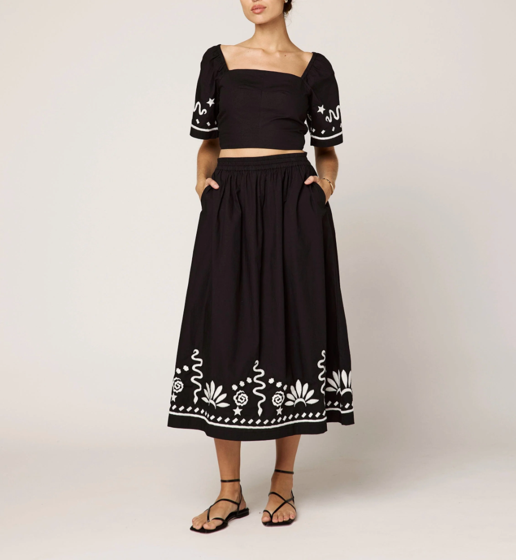 Cleobella | Ashleen Midi Skirt