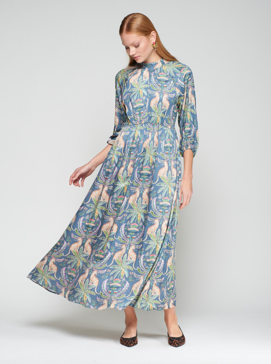 Vilagallo | Leopards and Palm Trees Dress