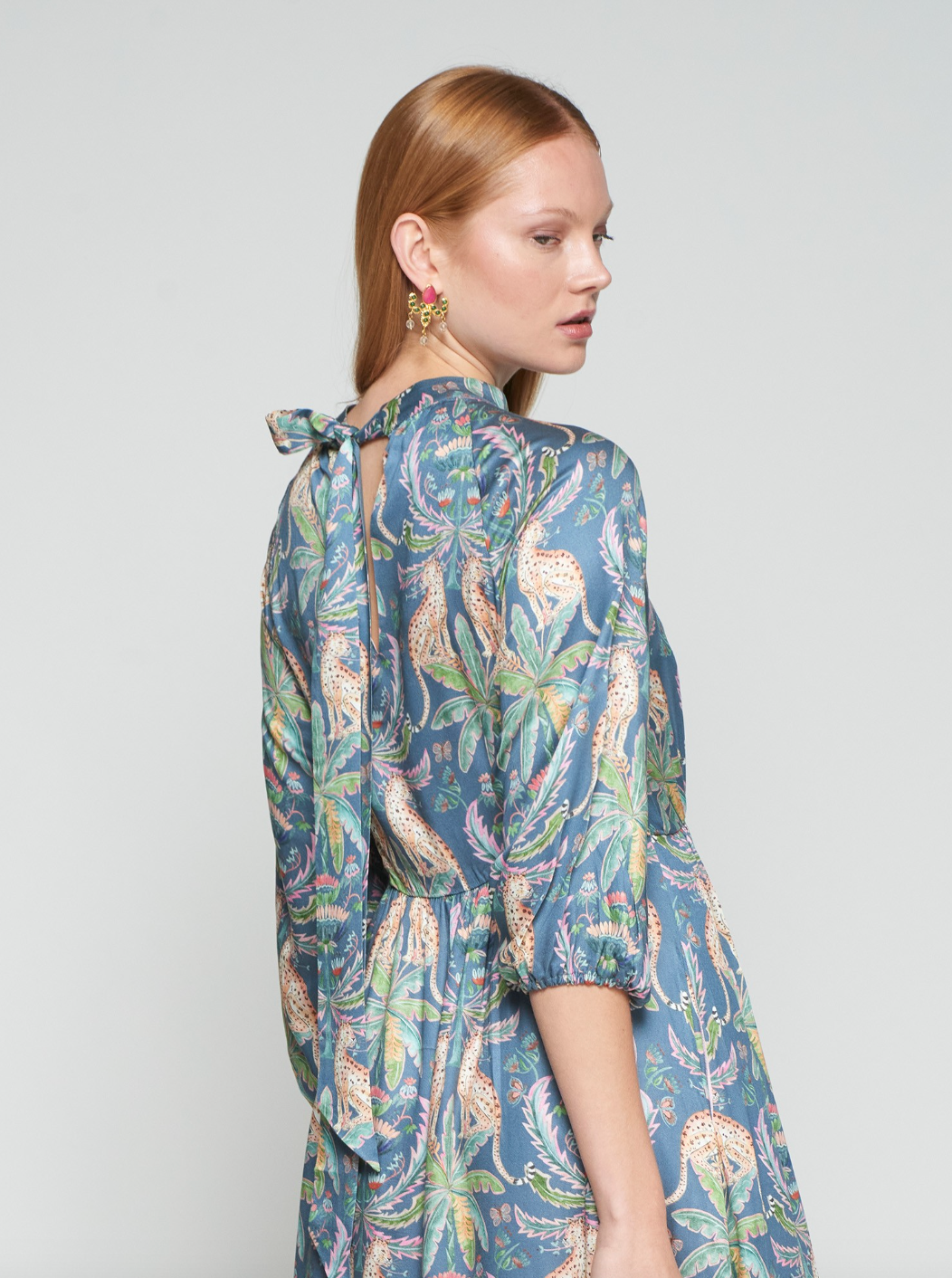Vilagallo | Leopards and Palm Trees Dress