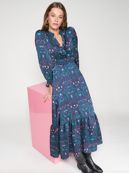 Vilagallo | Navy Print Insects Top