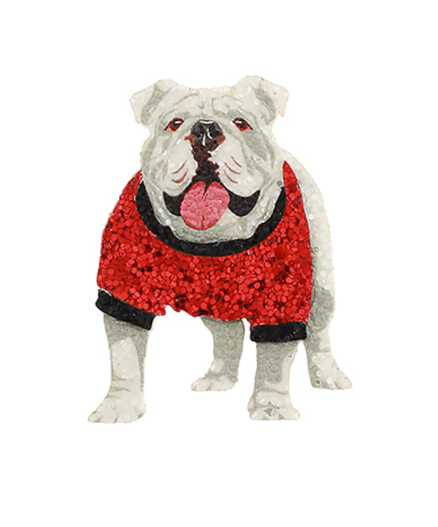 Golden Stella | Bulldog Glitter Brooch
