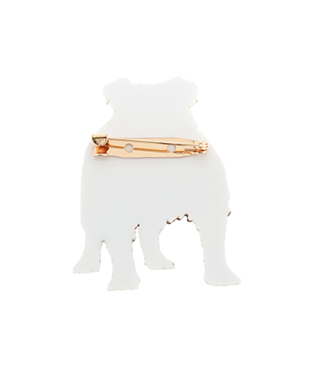 Golden Stella | Bulldog Glitter Brooch