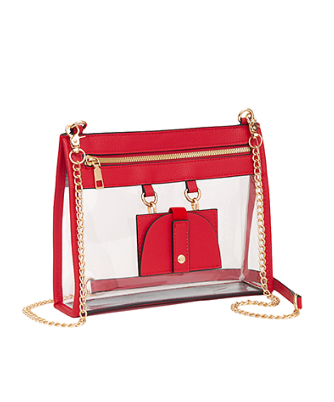 Golden Stella | Clear Stadium Bag With Wallet