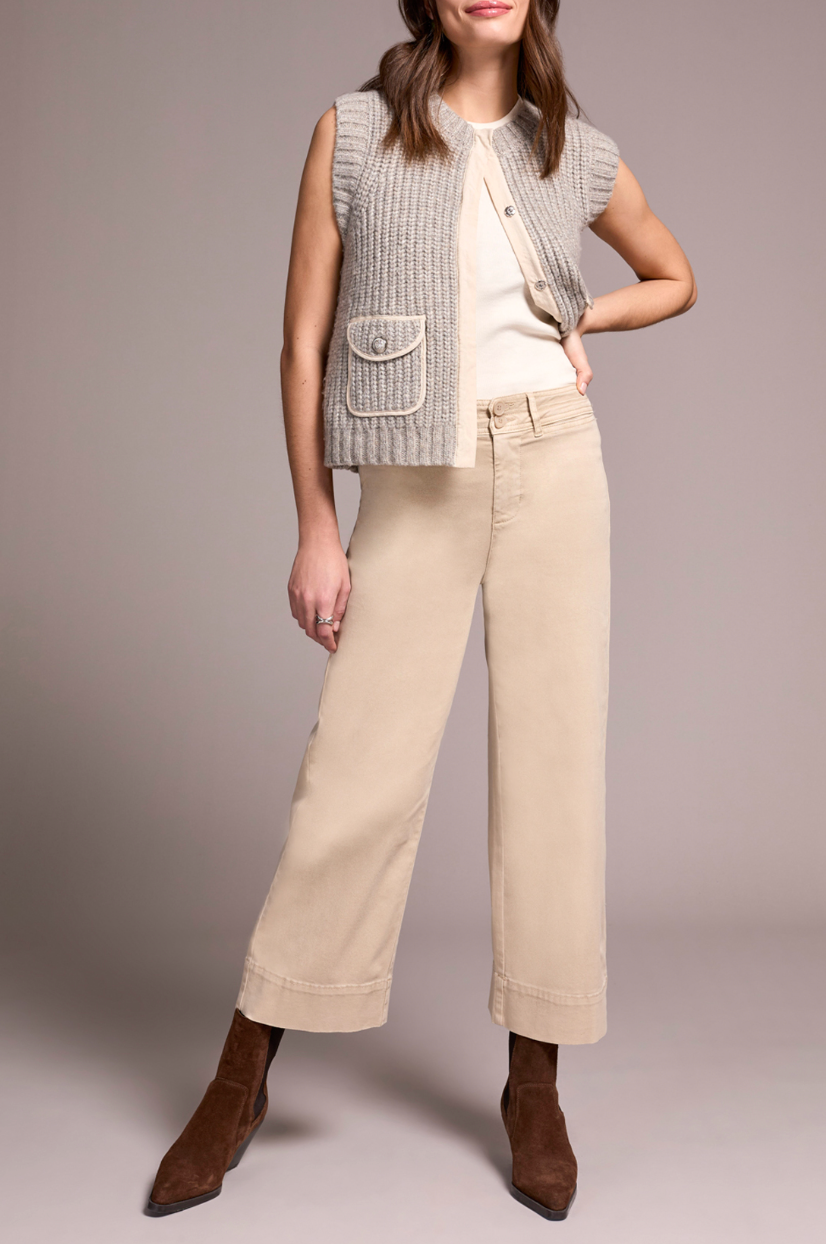 Tribal | High Rise Fly Frt Palazzo W/ W