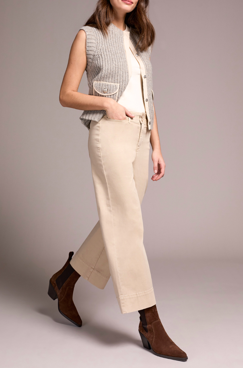 Tribal | High Rise Fly Frt Palazzo W/ W