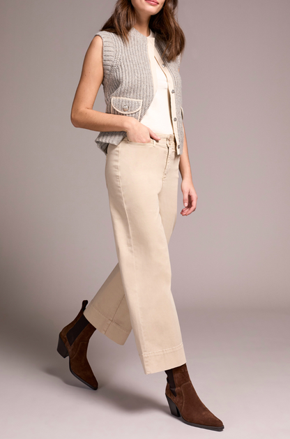 Tribal | High Rise Fly Frt Palazzo W/ W