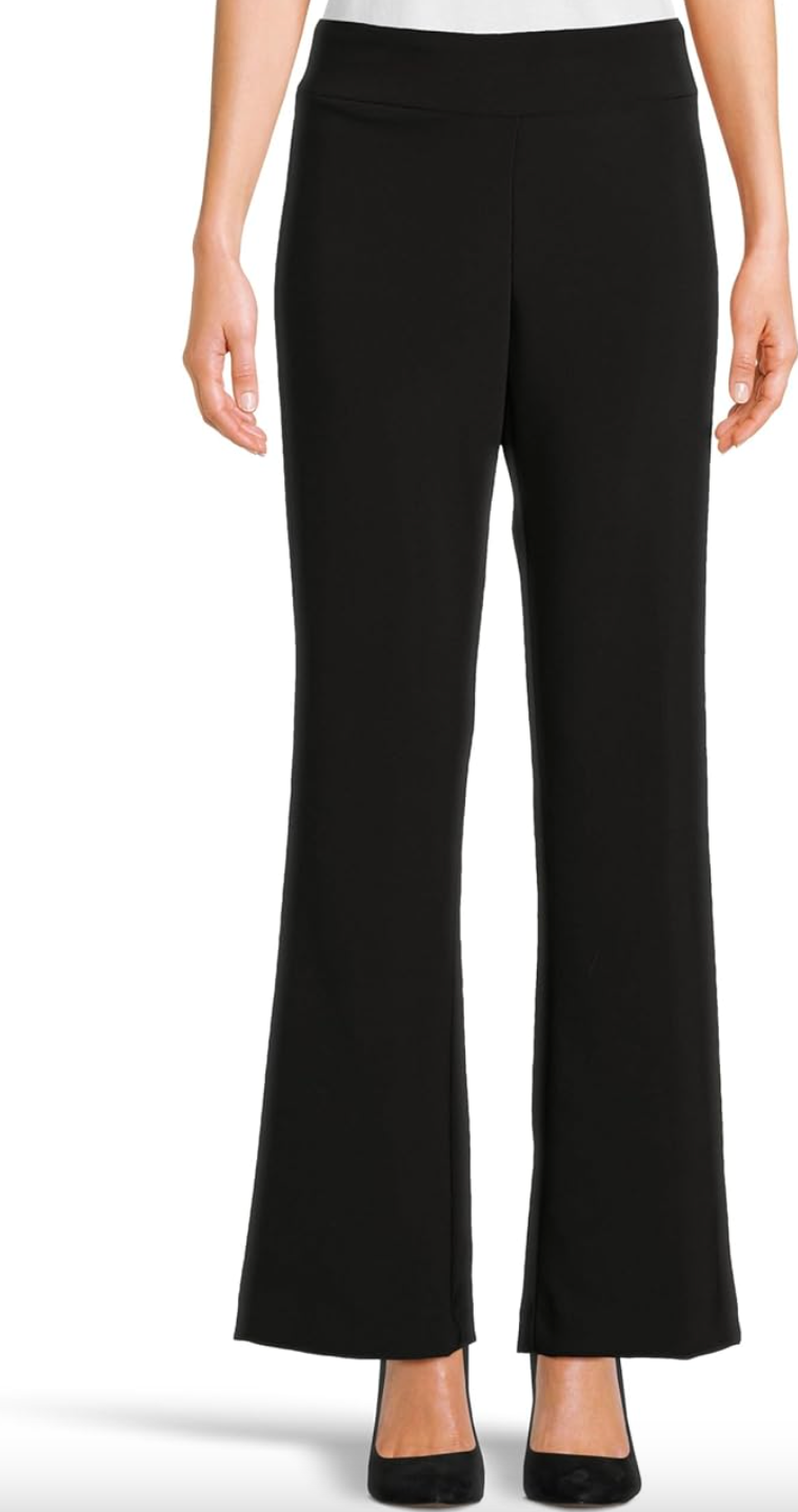 KRAZY LARRY wide ankle pants in lightweight fabric, featuring a relaxed fit and elastic waistband, styled with a casual top.