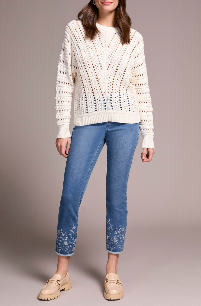 Tribal | Crew Neck Swtr W/special Wash