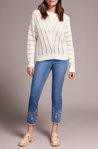 Tribal | Crew Neck Swtr W/special Wash