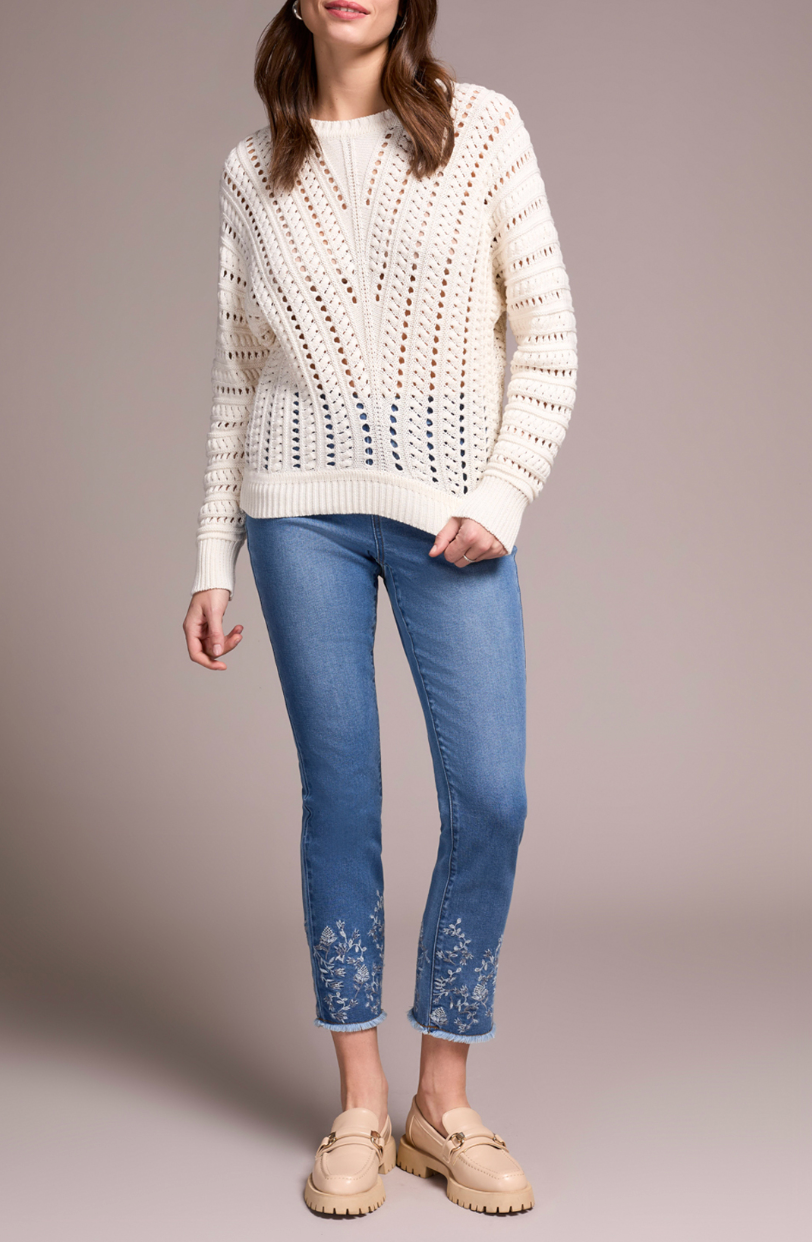 Tribal | Crew Neck Swtr W/special Wash