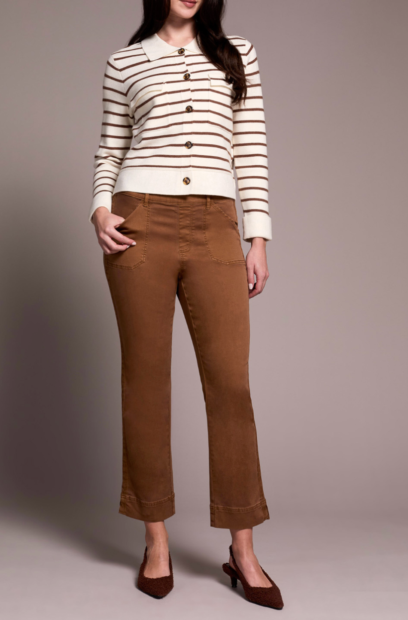 Tribal | L/s Swt Cardigan W/collar &amp; Pk