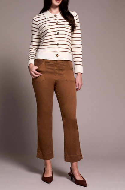 Tribal | L/s Swt Cardigan W/collar &amp; Pk