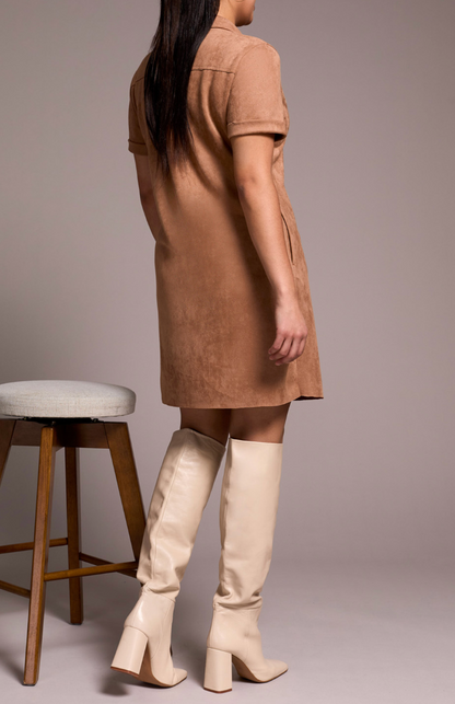 Tribal | S/s Dress W/ Frt Eyelet Dtl &amp;