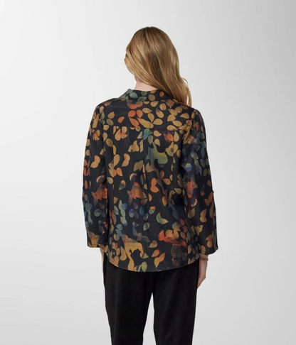 Too Fan | Leaf Print Top