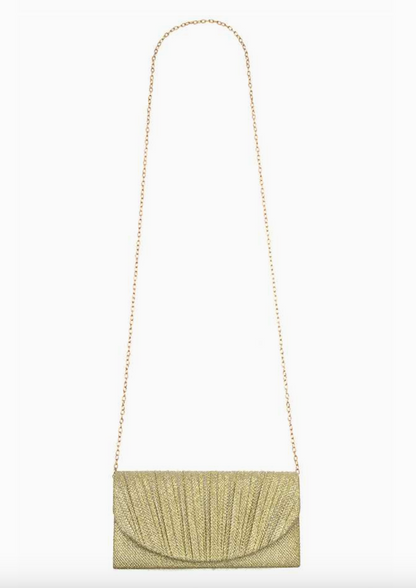 Anb Fashion | Pleated Glitter Accent Bag
