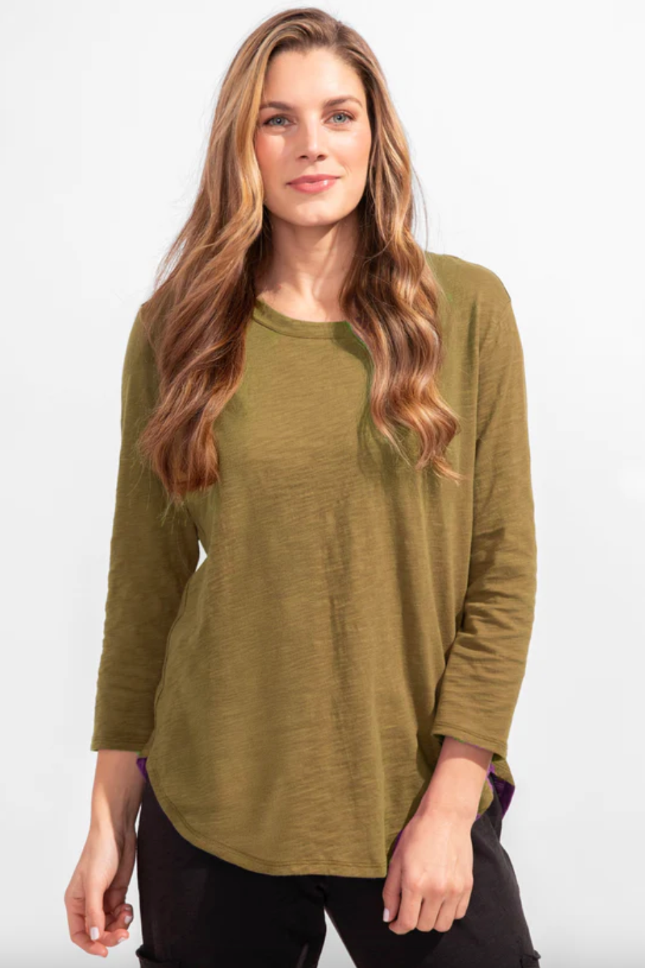 Escape By Hab | Cotton Slub High Lo Tee